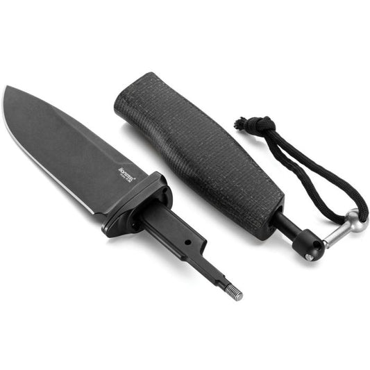 LionSteel ACHA Fixed Blade Black