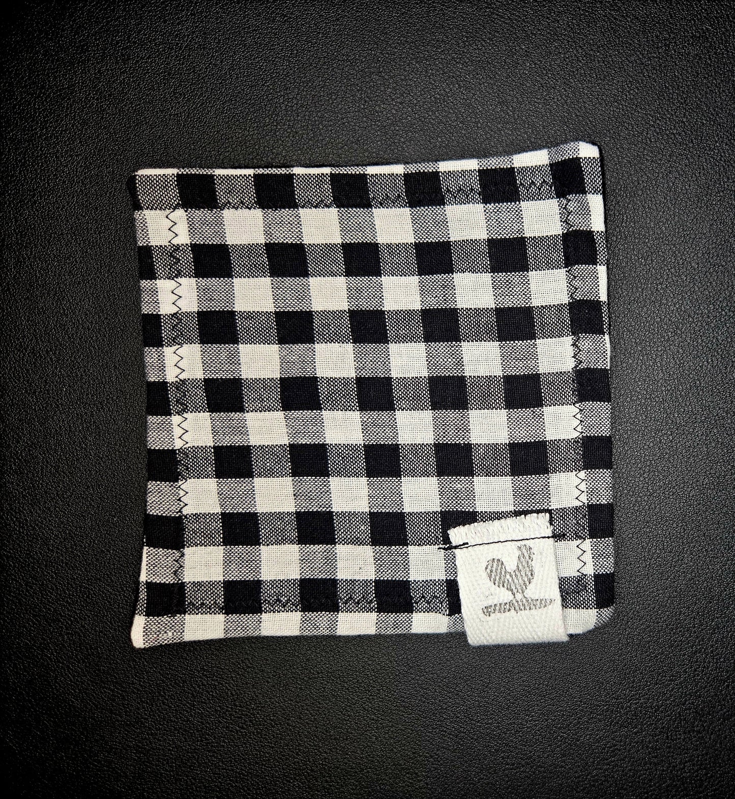 Rooster Ridge Rags Black and White Small Checkers