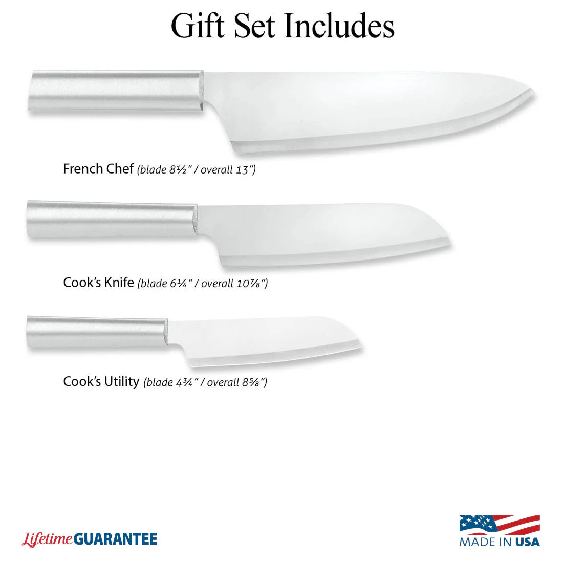 Rada Chef Select Set Silver Aluminum Handle
