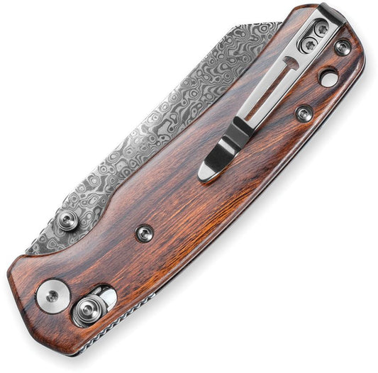 Bestech Cicada's Wing Damascus and Ironwood