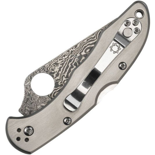 Spyderco Delica 4 Damascus