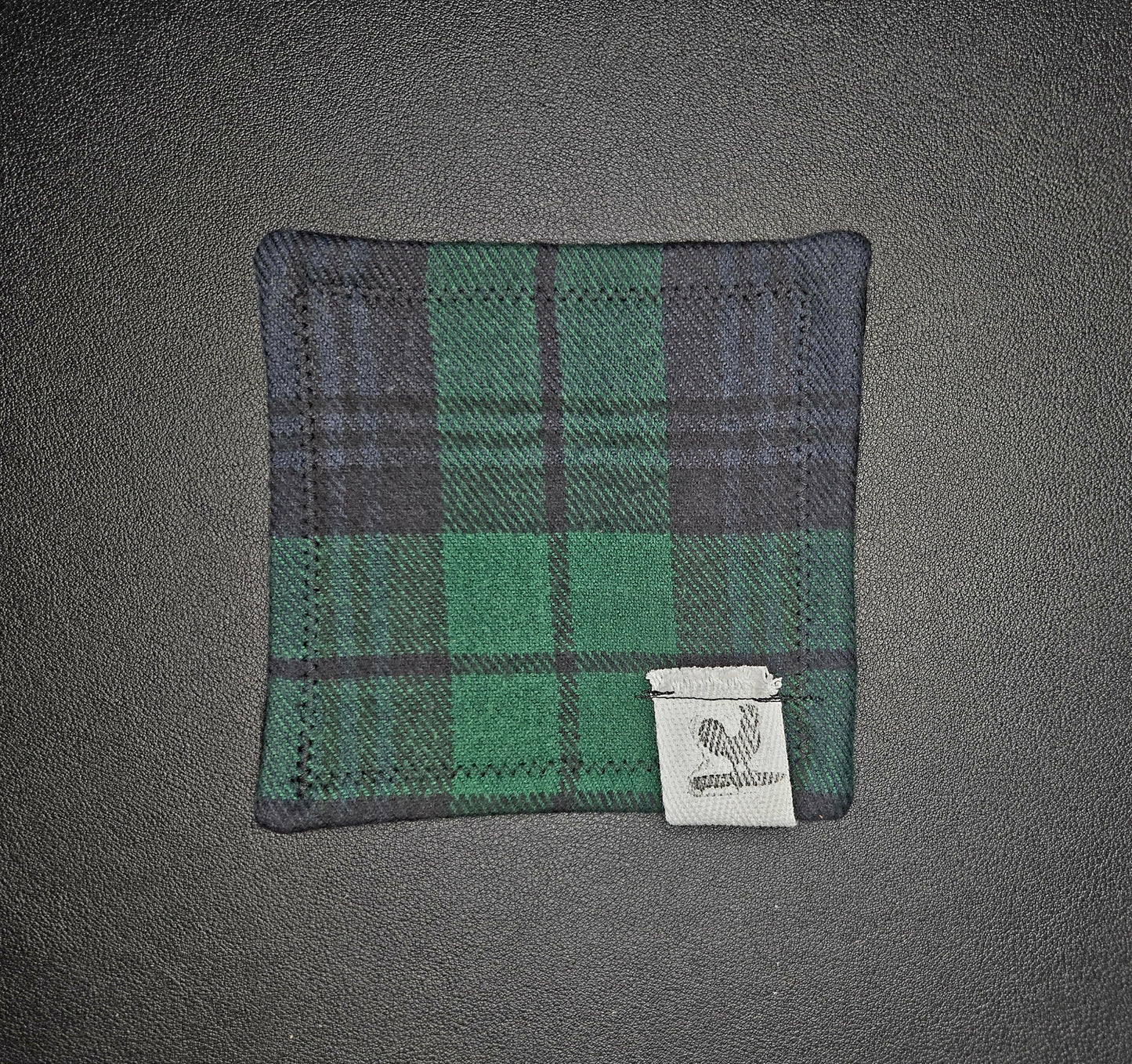 Rooster Ridge Rags Plaid: Black, Green, and Dark Blue