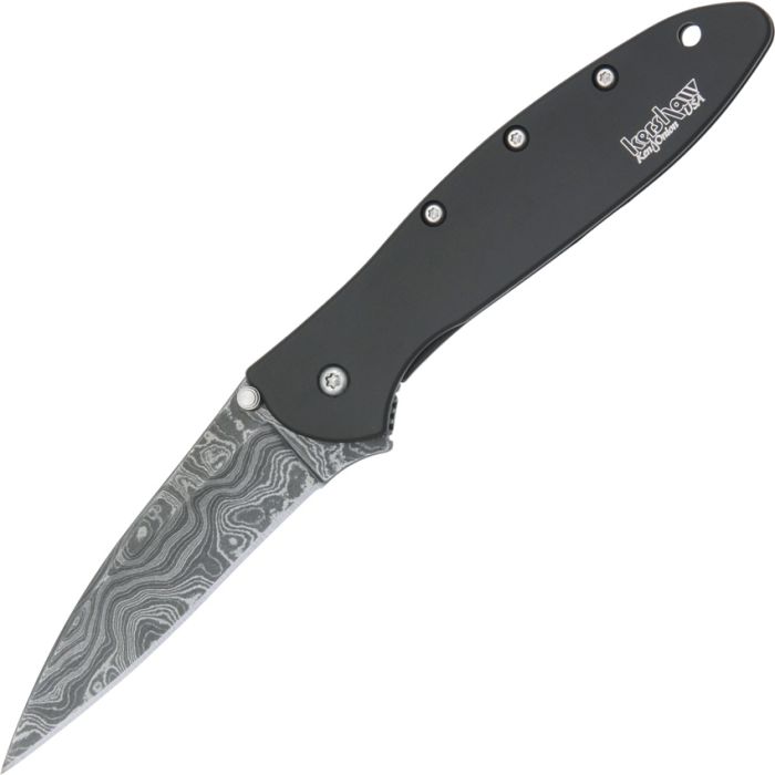 Kershaw Leek Black Damascus