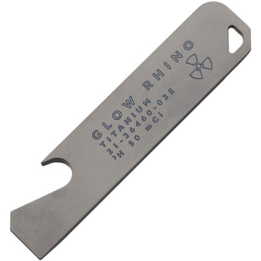 Glow Rhino Pry Bar Titanium Blue Tritium