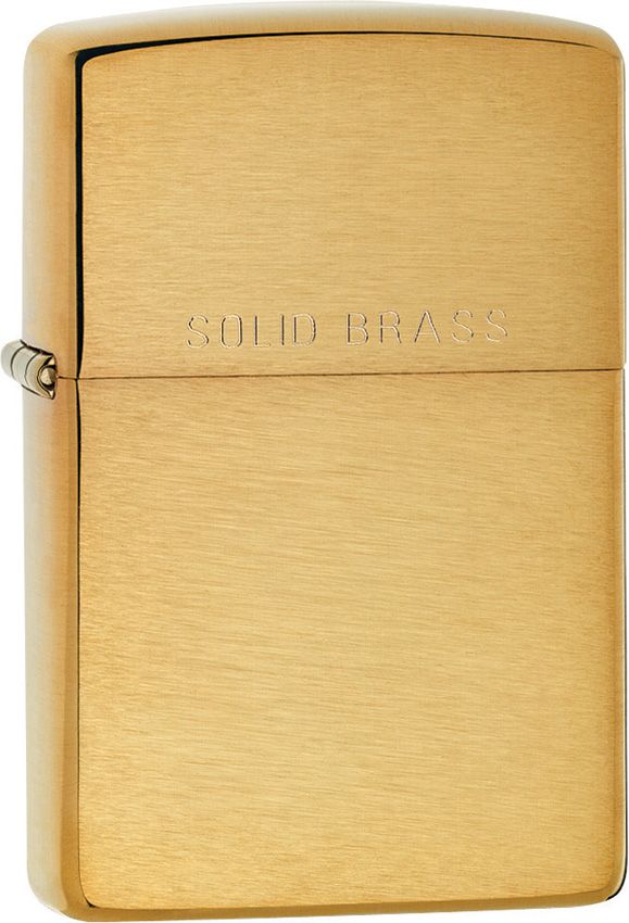 Zippo Solid Brass Brushed