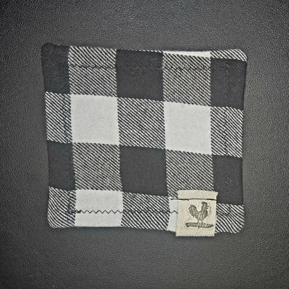Rooster Ridge Rags Plaid: Black and White Flannel