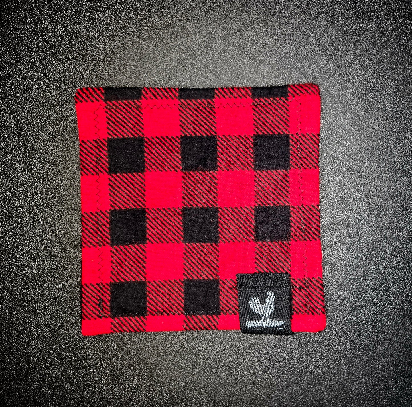 Rooster Ridge Rags Plaid: Black and Red Flannel with Black Tag