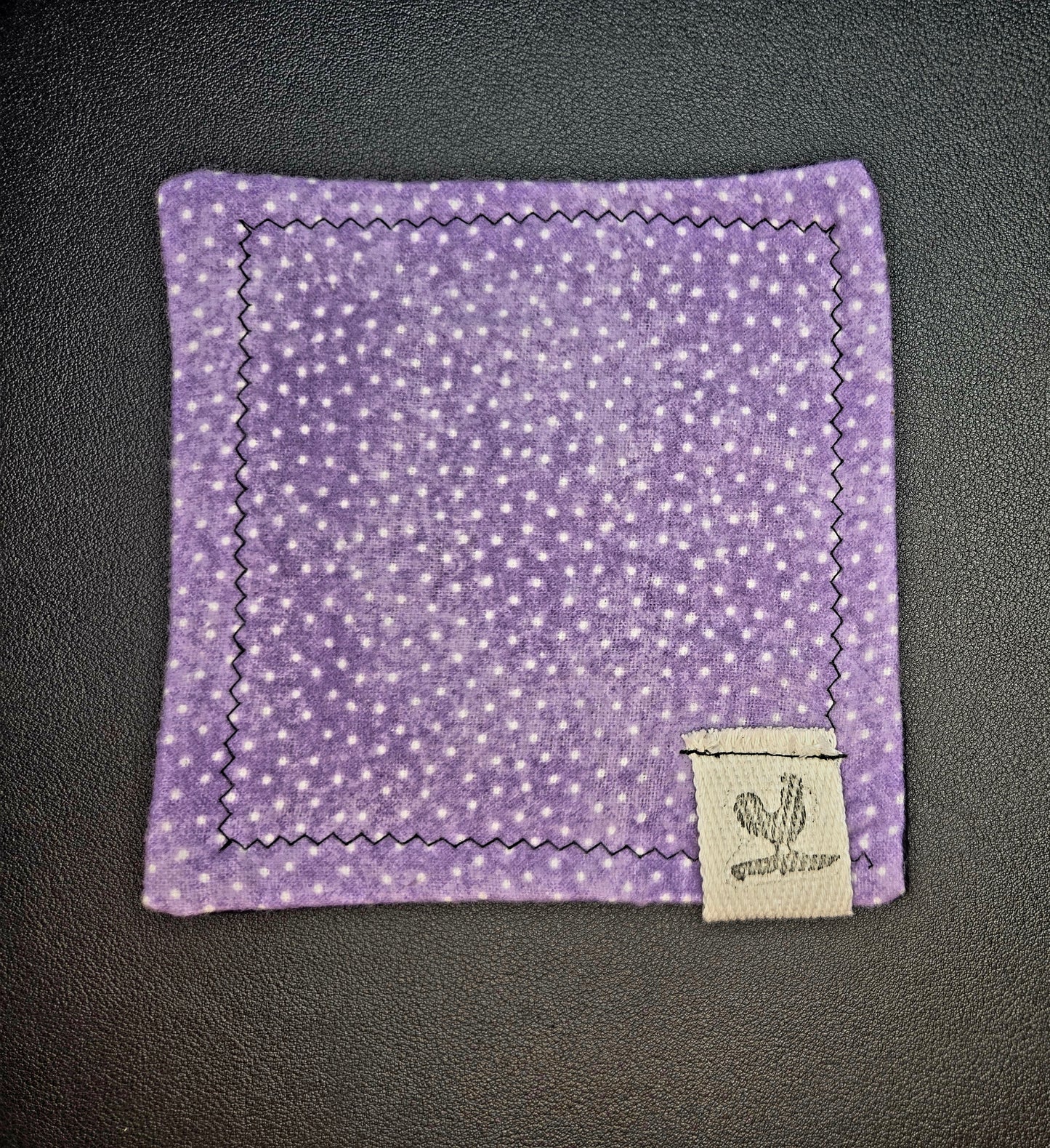 Rooster Ridge Rags Purple with White Dots