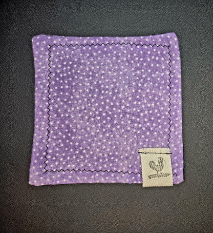 Rooster Ridge Rags Purple with White Dots