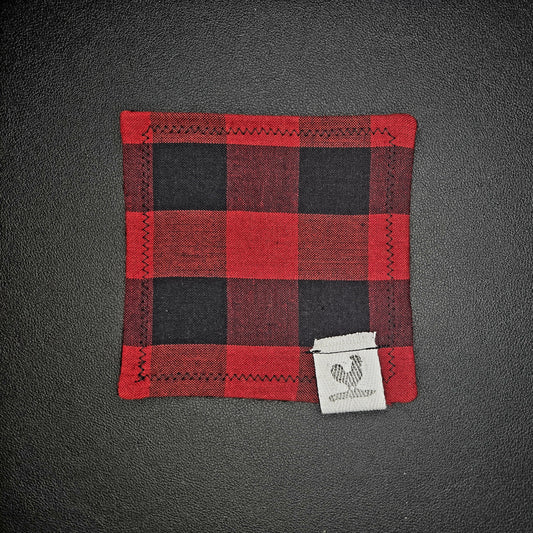 Rooster Ridge Rags Plaid: Black and Red Large