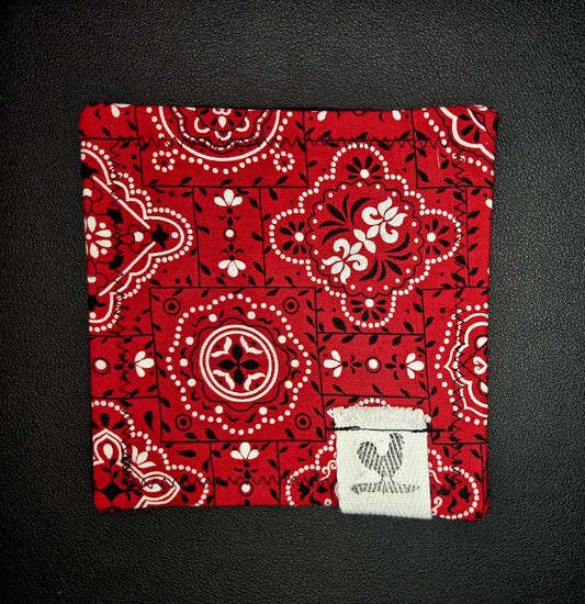 Rooster Ridge Rags Red,Black, and White Floral Pattern