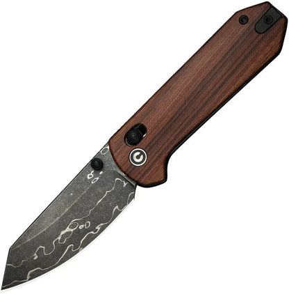 Civivi Yonder Damascus Wood