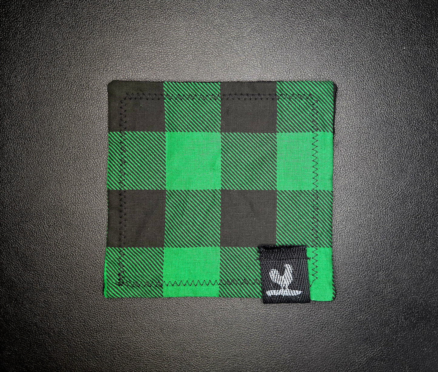 Rooster Ridge Rags Plaid: Black and Green