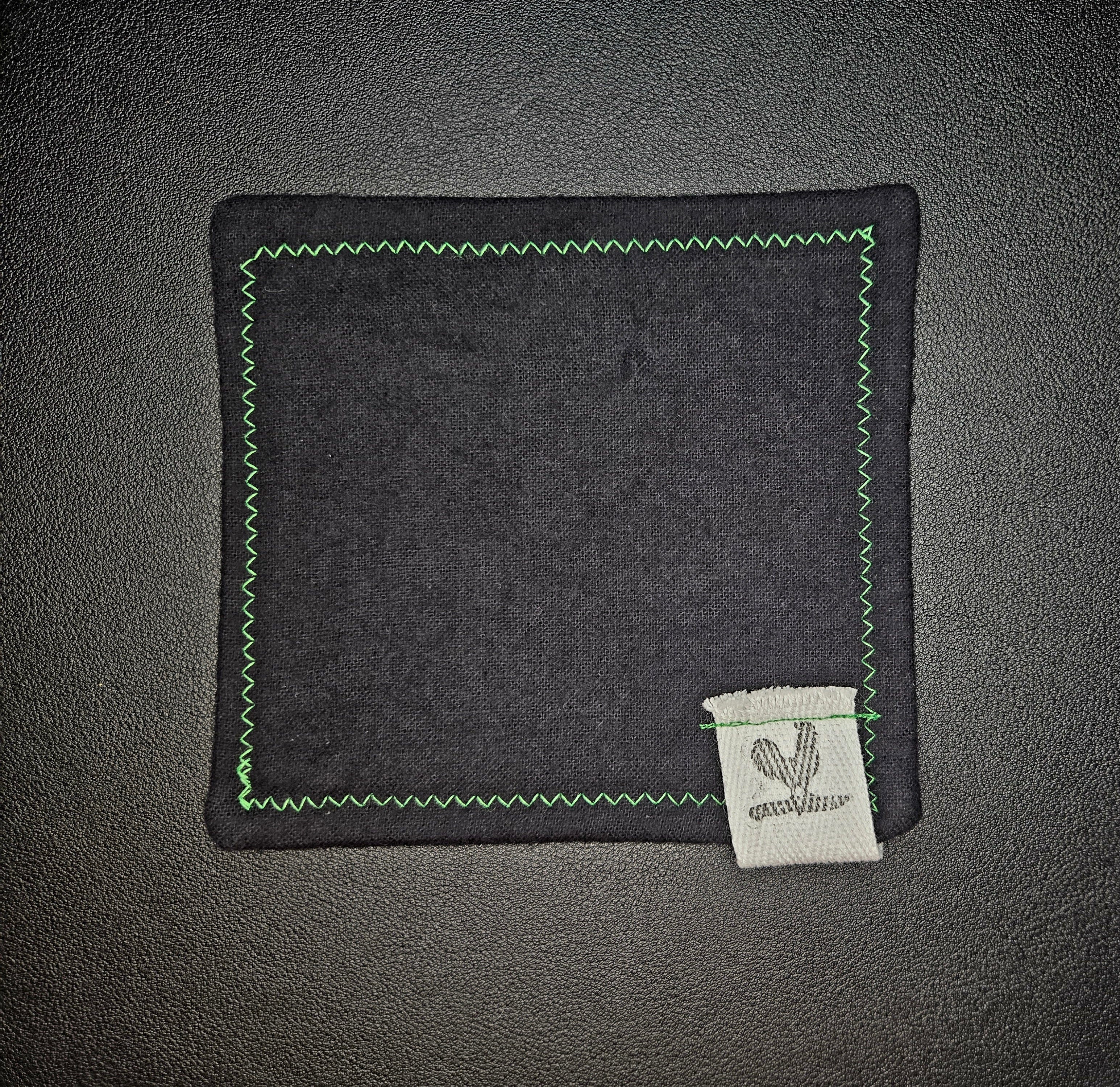Rooster Ridge Rags Black with Green Stitching – Rooster Ridge Knives