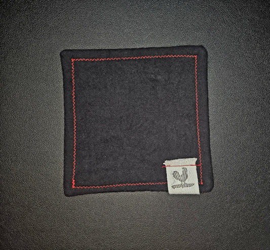 Rooster Ridge Rags Black with Red Stitching
