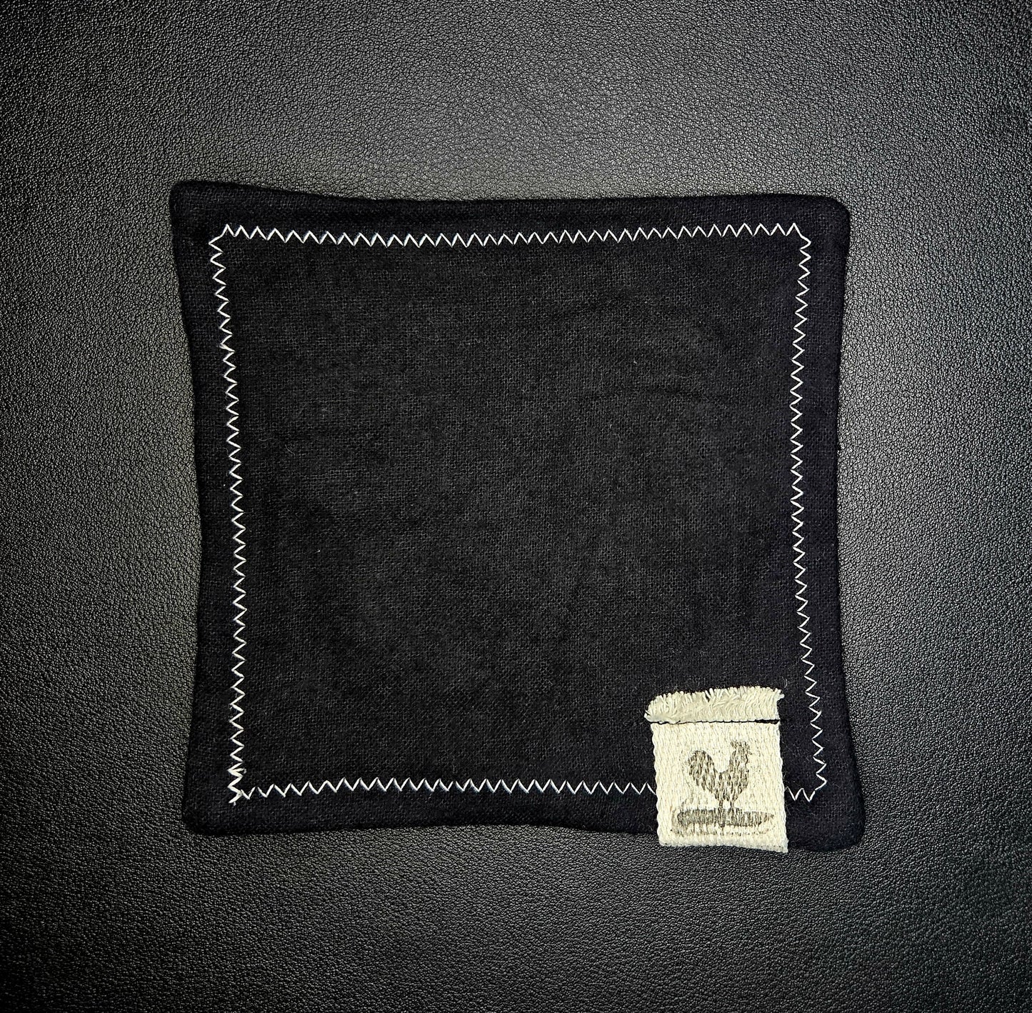 Rooster Ridge Rags Black with White Stitching