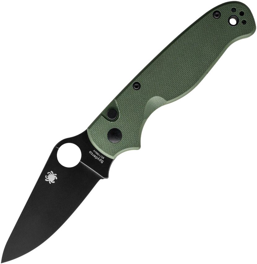Spyderco ButtonUp Green