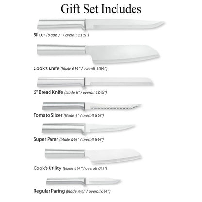 Rada Essential Oak Block Silver Aluminum Handle