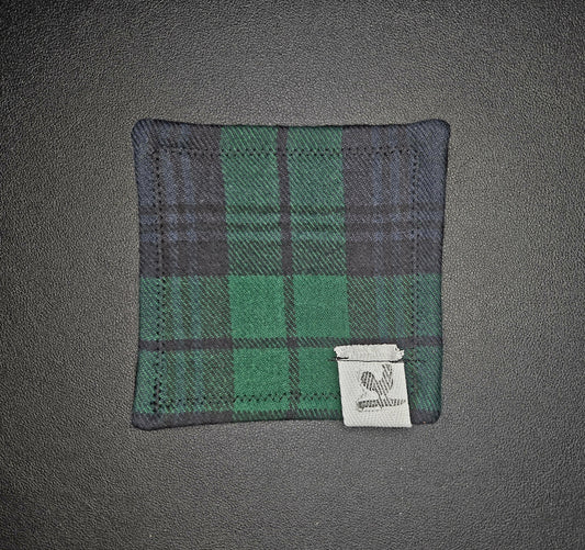Rooster Ridge Rags Plaid: Black, Green, and Dark Blue