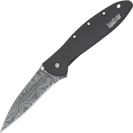 Kershaw Leek Black Damascus