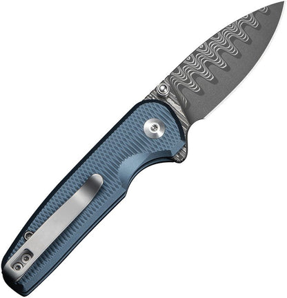 Civivi Mini Shakan Damascus Blue