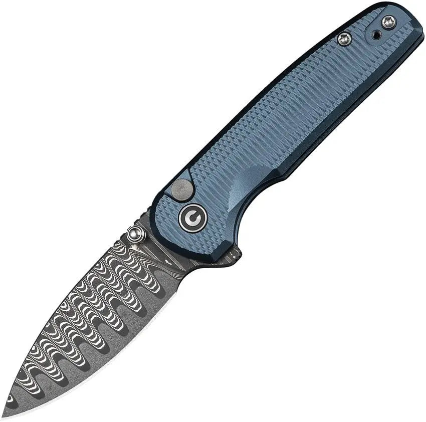 Civivi Mini Shakan Damascus Blue