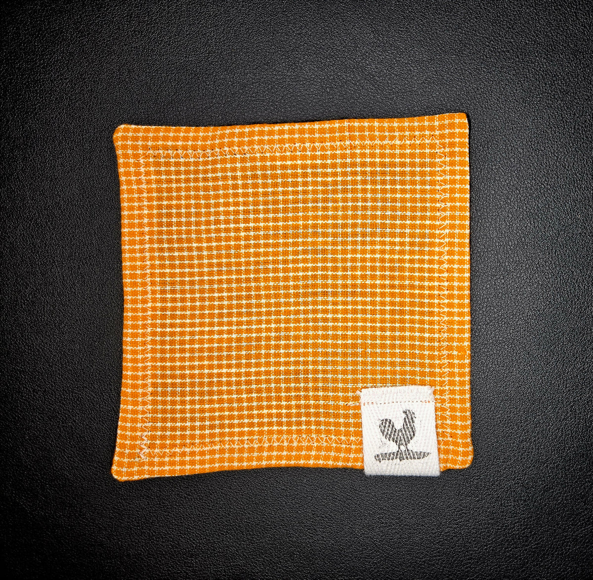Rooster Ridge Rags Orange and White Tiny Squares