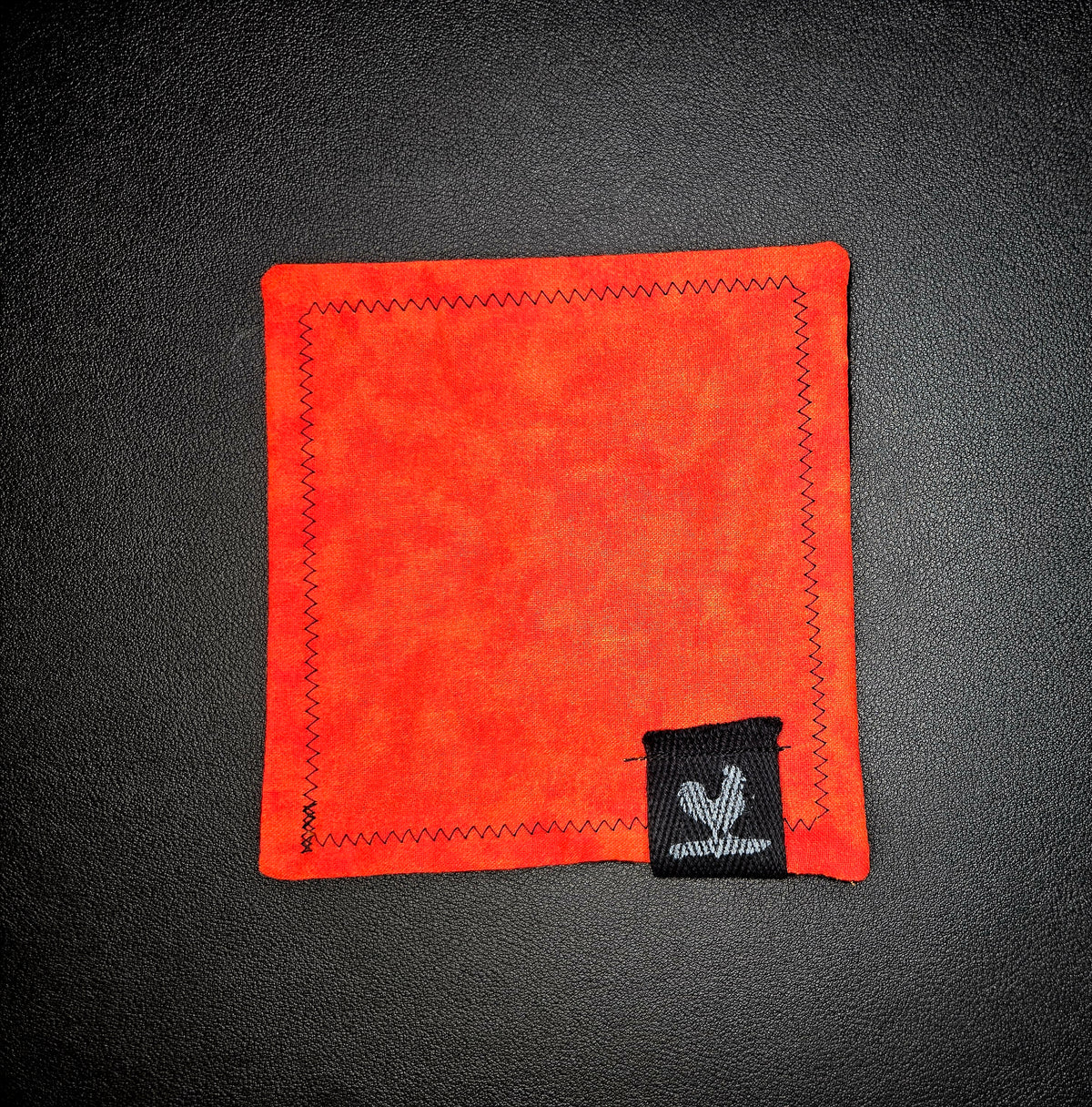 Rooster Ridge Rags Orange Fade Black Tag