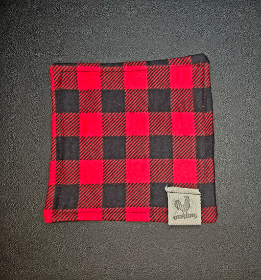 Rooster Ridge Rags Black and Red Plaid Flannel