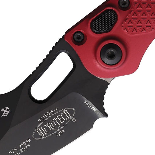 Microtech Auto Stitch Red